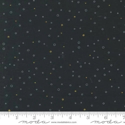 Zen Chic quilting fabric 1846 15M in navy and black palette with aqua accents