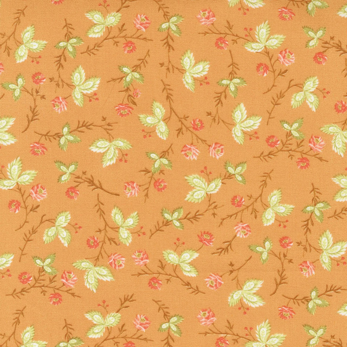 Cinnamon And Cream quilting fabric 20452 14 in gold and orange palette with yellow accents