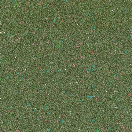 Shetland Flannel Speckle flannel 20537 49 in forest green and green palette with yellow accents