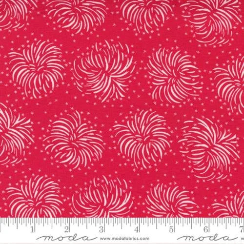 Holiday Essentials Americana quilting fabric 20761 12 in red and pink palette