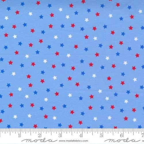 Holiday Essentials Americana quilting fabric 20765 14 in blue palette