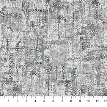 Fusion quilting fabric 24276 96 in gray and ivory palette