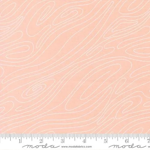 Potted quilting fabric 26147 18 in peach and cream palette