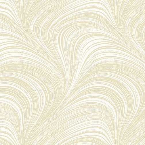 Wave Texture quilting fabric 2966-07 in cream and white palette