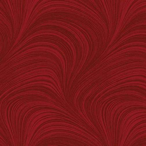 Wave Texture quilting fabric 2966 15 in burgundy palette