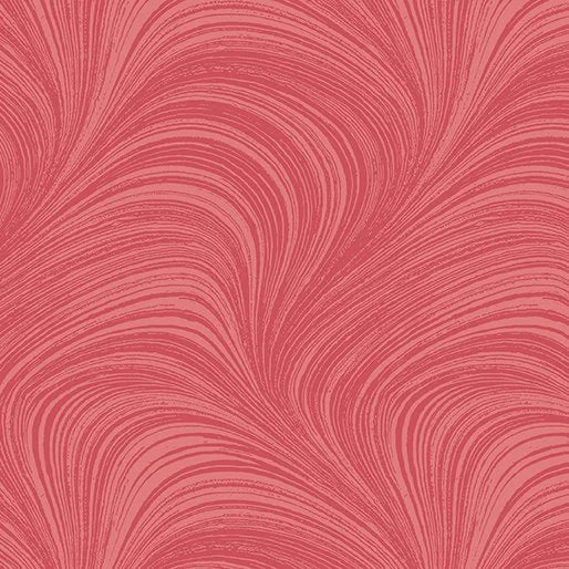 Wave Texture quilting fabric 2966-21 in red and pink palette