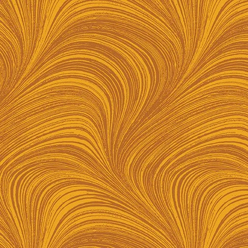 Wave Texture quilting fabric 2966-32 in gold palette