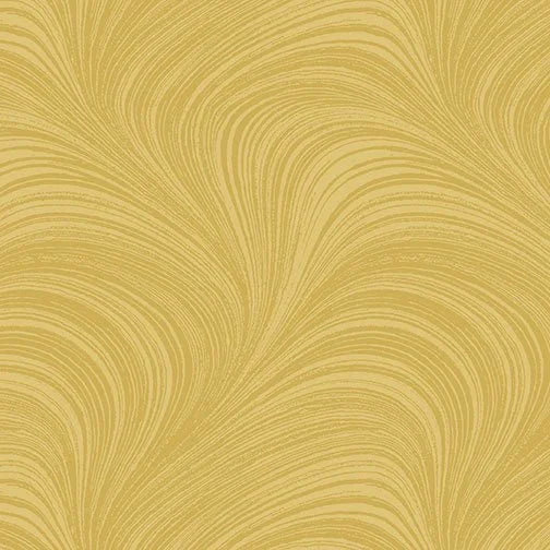 Wave Texture quilting fabric 2966-33 in gold palette