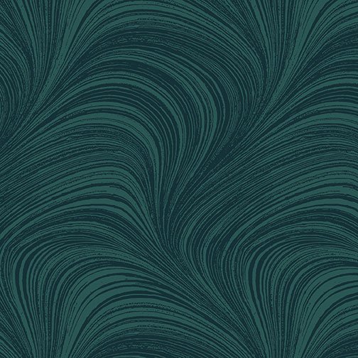 Wave Texture quilting fabric 2966-84 in aqua palette