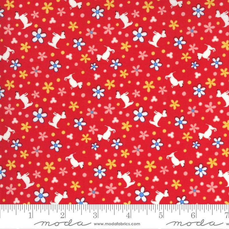 1930s quilting fabric 33591 18 in red and pink palette