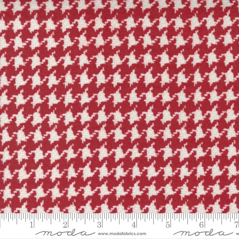 Yuletide Gatherings Flannels flannel 49143 12F in red and pink palette with white and ivory accents