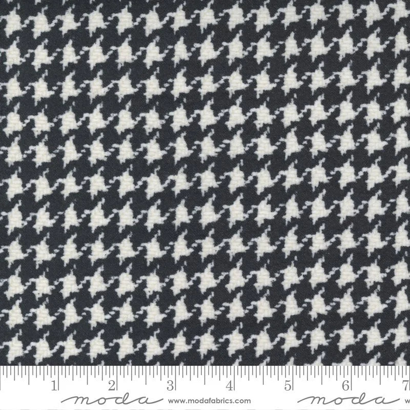Yuletide Gatherings Flannels flannel 49143 15F in gray and navy palette with charcoal and ivory accents