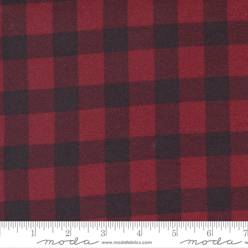 Yuletide Gatherings Flannels flannel 49144 11F in burgundy and mauve palette