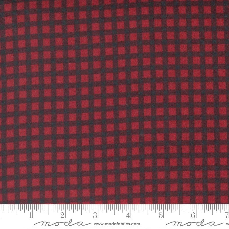 Yuletide Gatherings Flannels flannel 49145 11F in burgundy and mauve palette with red accents