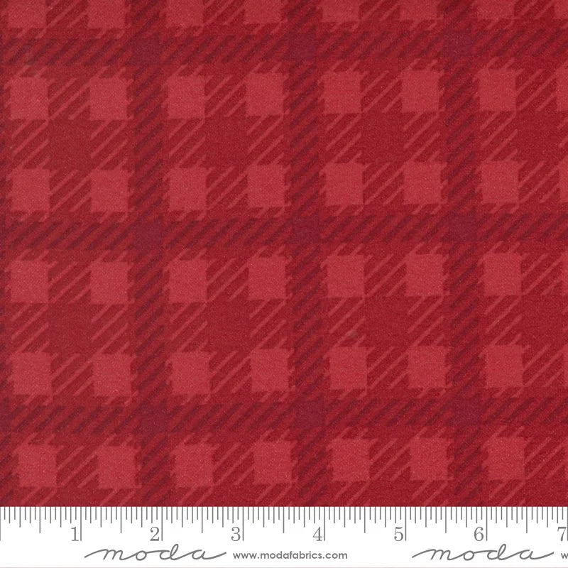Yuletide Gatherings Flannels flannel 49146 12F in red and burgundy palette
