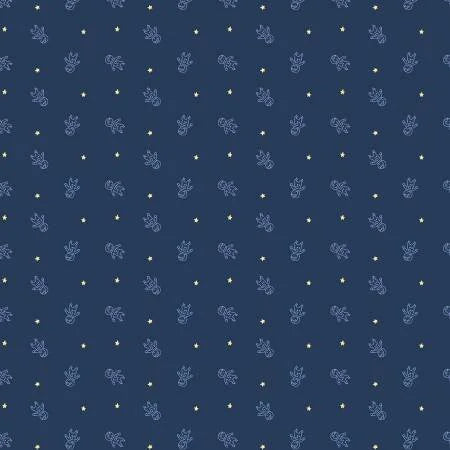 Space Explorer quilting fabric 52715-1 in navy palette