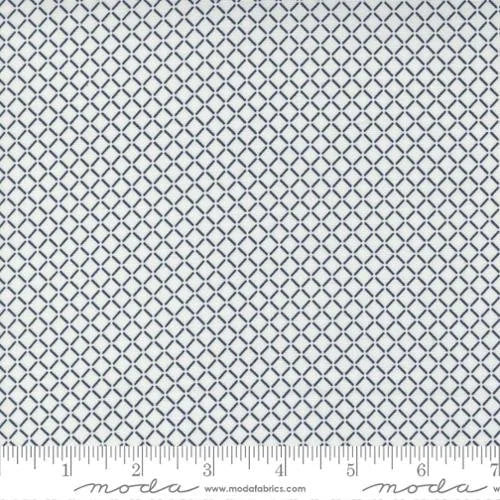 Nantucket Summer quilting fabric 55265 21 in ivory and white palette with gray accents