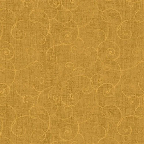 Whimsy Basics quilting fabric 8945 33 in gold palette