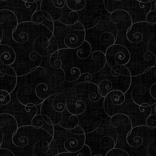 Whimsy Basics quilting fabric 8945 99 in black palette