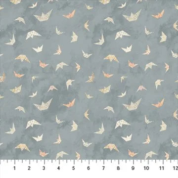Memories quilting fabric 90391 42 in gray and ivory palette