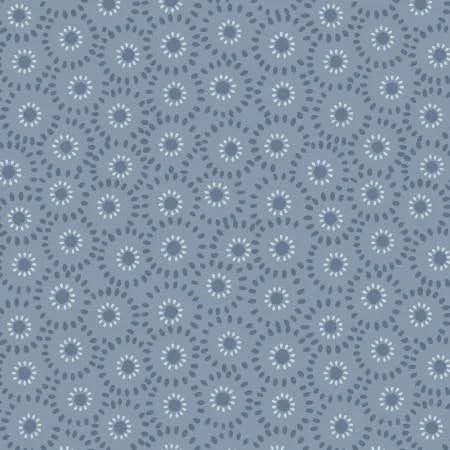 Shinrin Yoku quilting fabric A640 2 in blue palette