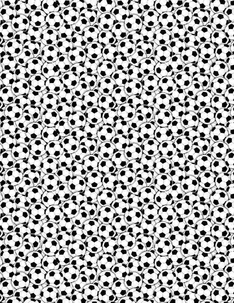 Sports quilting fabric CD8894 in gray and ivory palette with white and charcoal accents