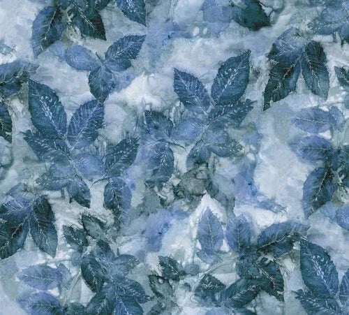 Katrinka quilting fabric PWKA011.Ocean in blue and navy palette with aqua accents