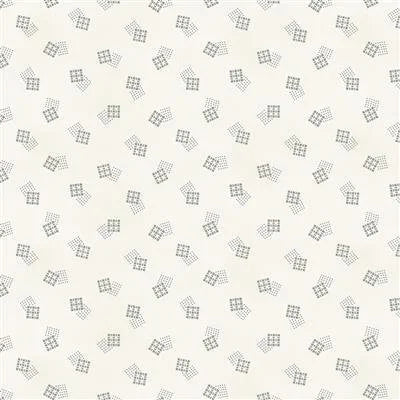 Perspective quilting fabric Y4002-2 in white and ivory palette
