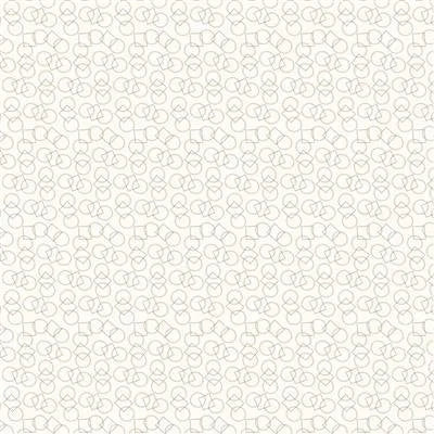 Perspective quilting fabric Y4003-2 in white palette