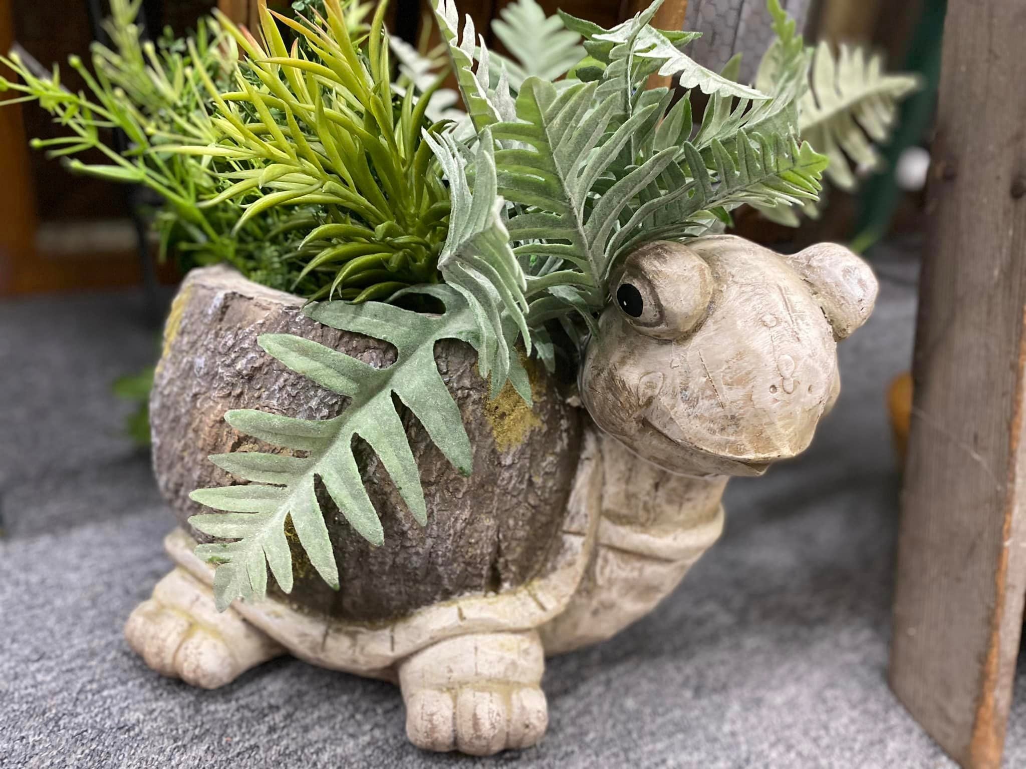 Garden decor displayed at Countryside Village