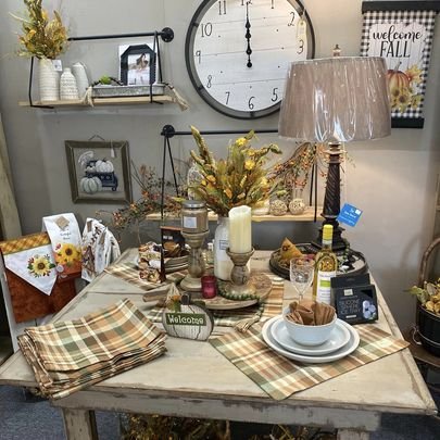Home decor displayed inside Countryside Village